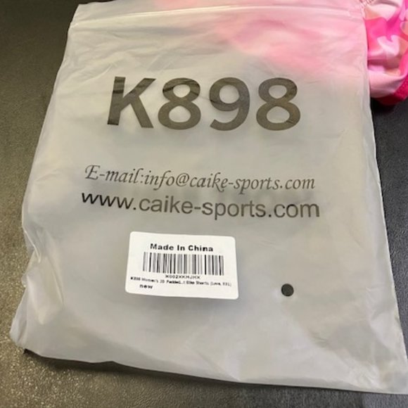 K898 Women's Pink Hearts/Love Padded Cycling Shorts XXL NWT - Picture 7 of 8